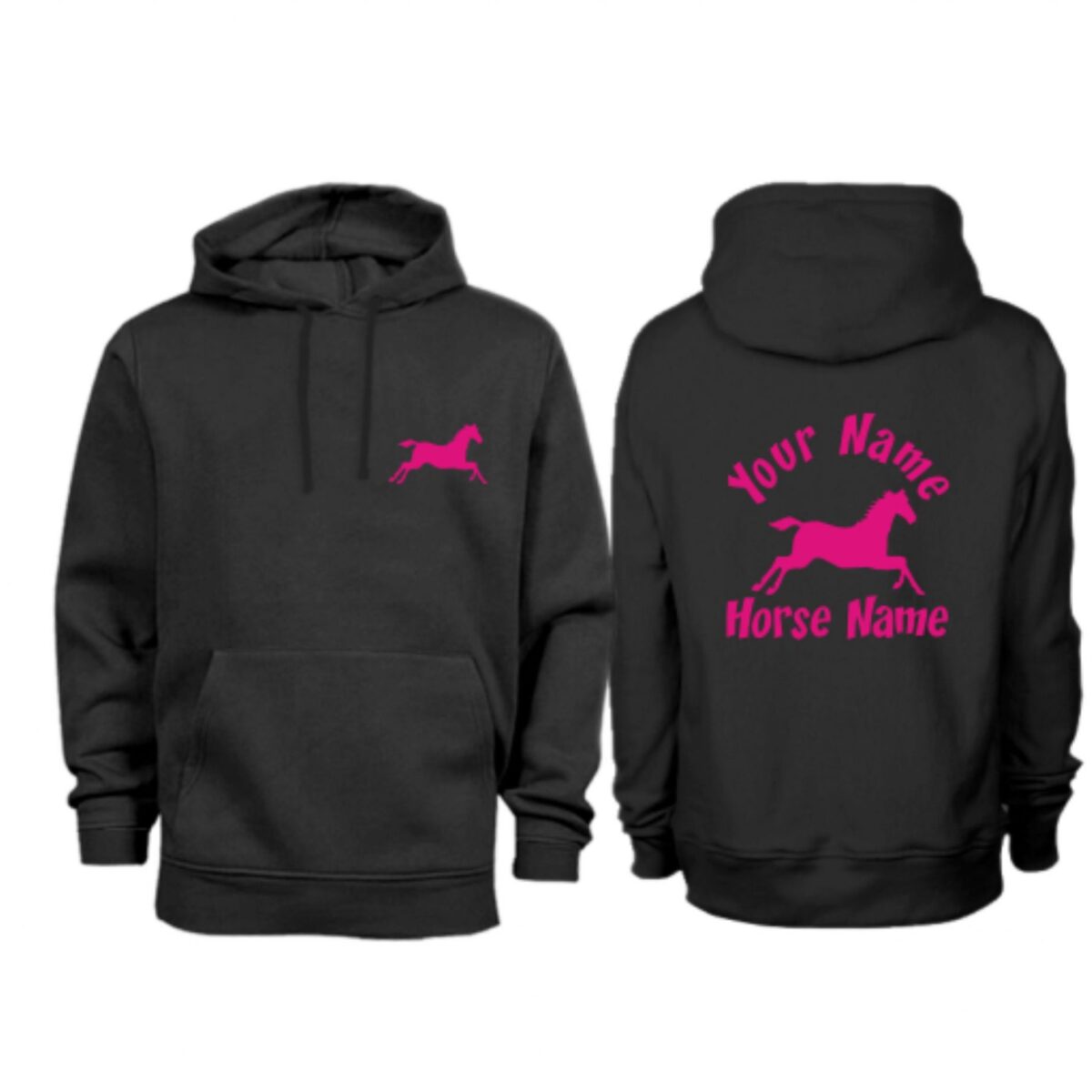 Personalised Adult Cantering Horse Hoodie