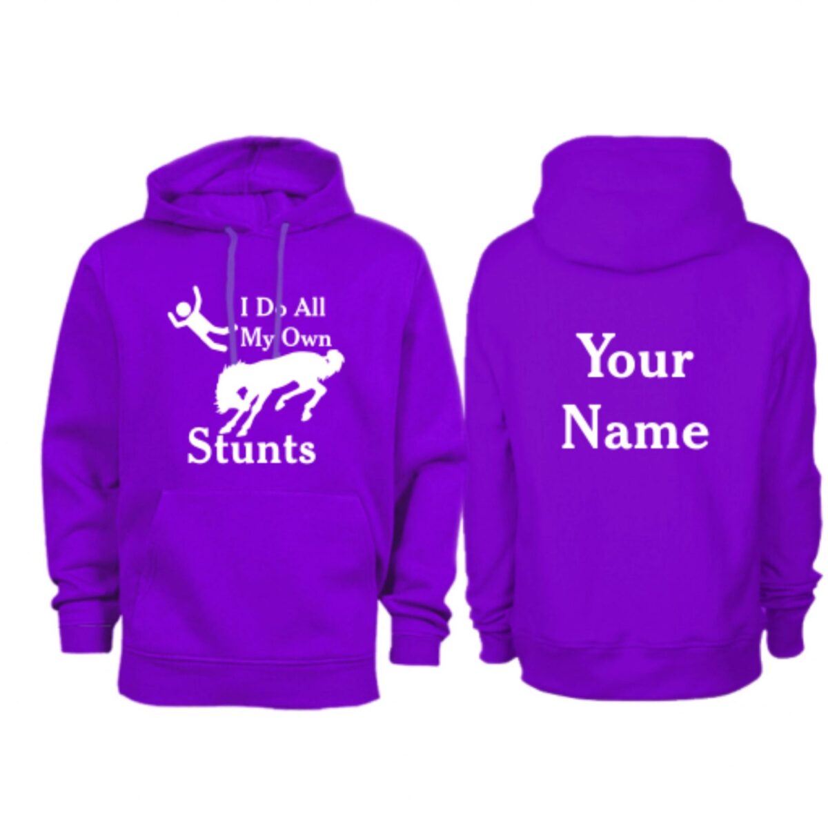 Adult Personalised I Do All My Own Stunts Hoodie H6